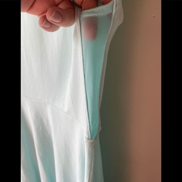 ARITZIA Talula Kanda light teal fit and flare mini dress size XS - Picture 5 of 10